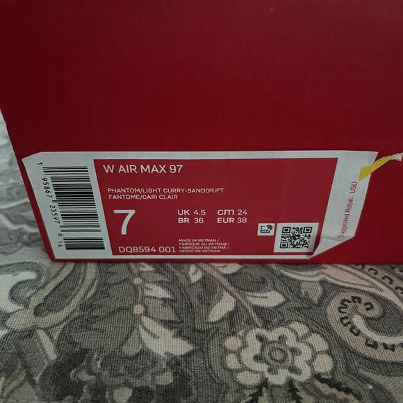 Nike Women's Air Max 97 Phantom/Sanddrift/Light Curry NEW - Picture 11 of 11